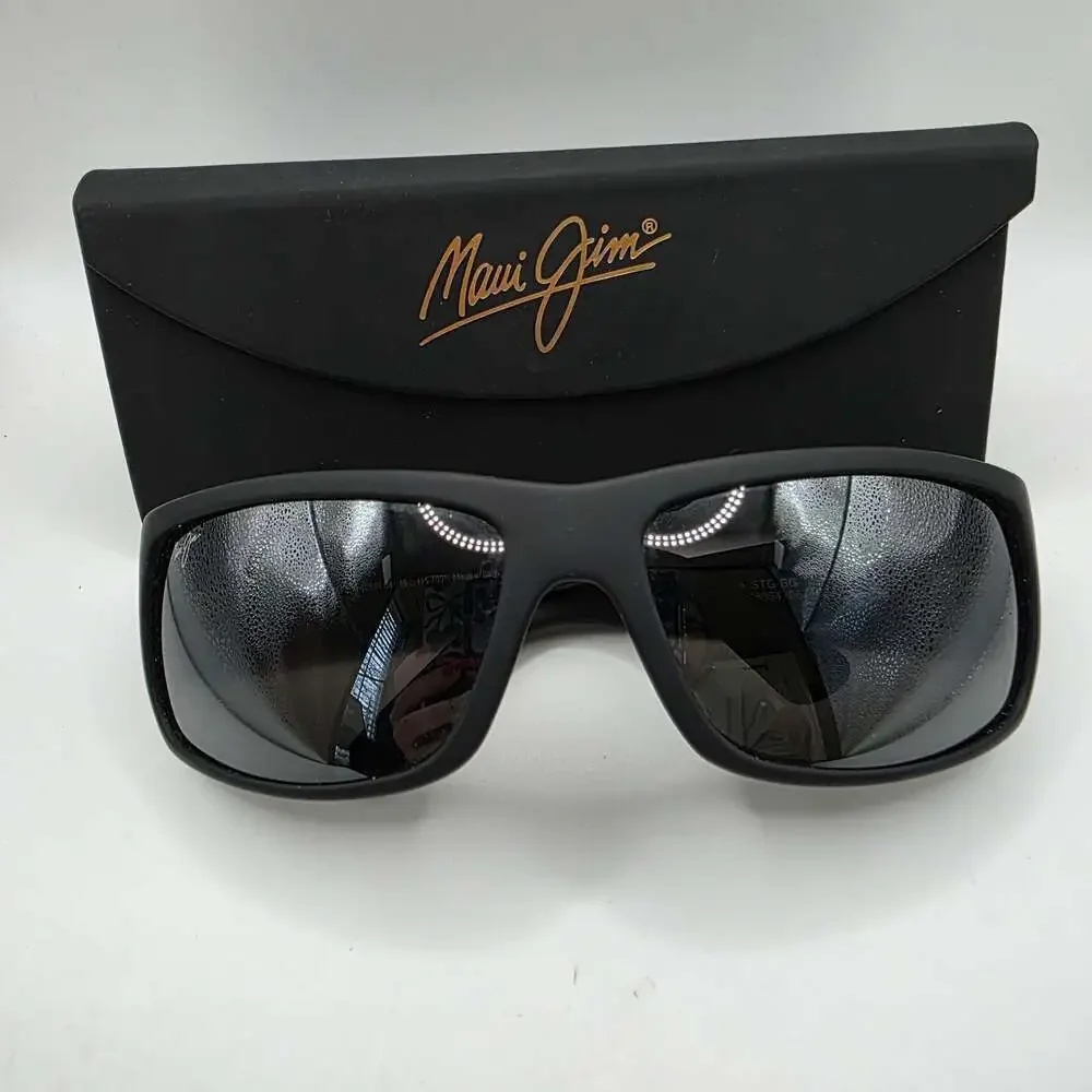 Maui Jim World Cup 266-02MR Matte Black Rubber Grey Polarized Sunglasses
